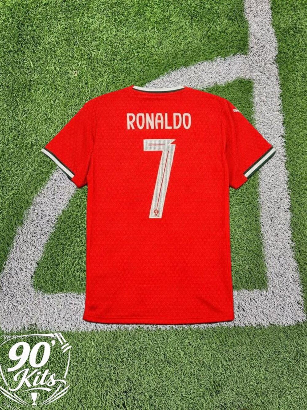 Portugal #7 Cristiano Ronaldo Red Home Soccer Jersey